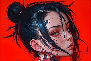 倔强女杀手动漫手机壁纸